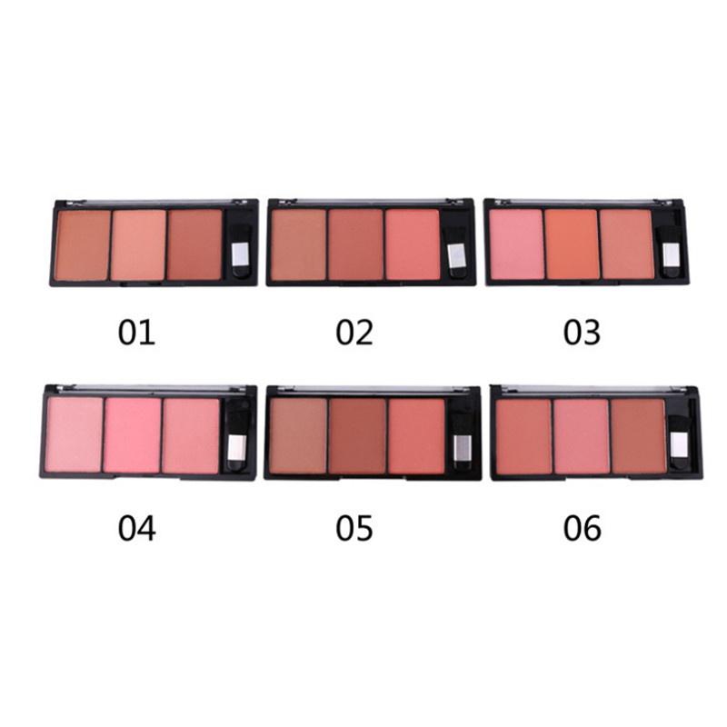 Natural Red Cheeks Cheeks Makeup Eye Shadow Make-up Powder and Blush