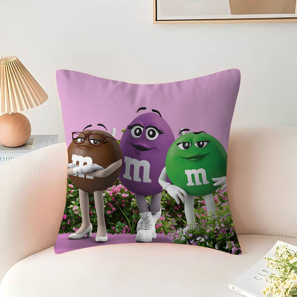 M-M And M-Ms Cushion Cover Pillowcase Upholstery Sofa Throw Pillow Home Decor Pillowcas