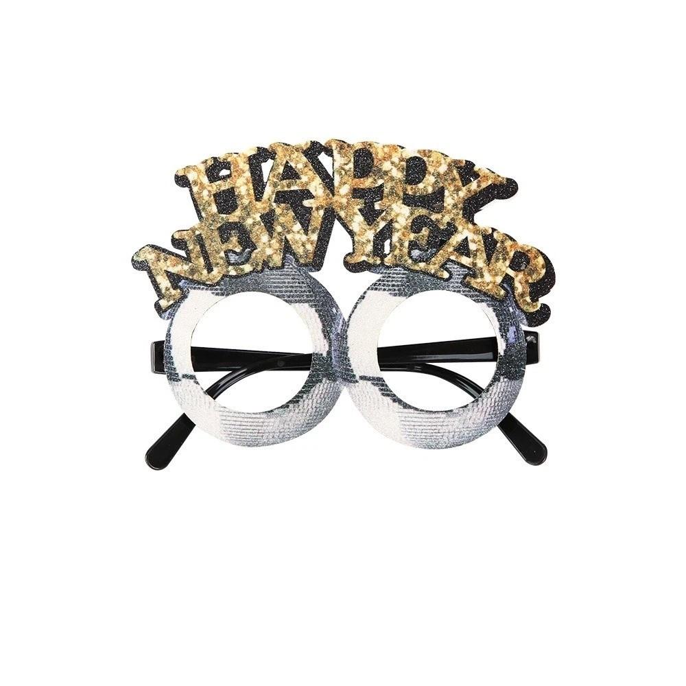 Letters and Numbers 2026 New Year Glasses New Year Decorative Glasses  Xmas Party Decoration