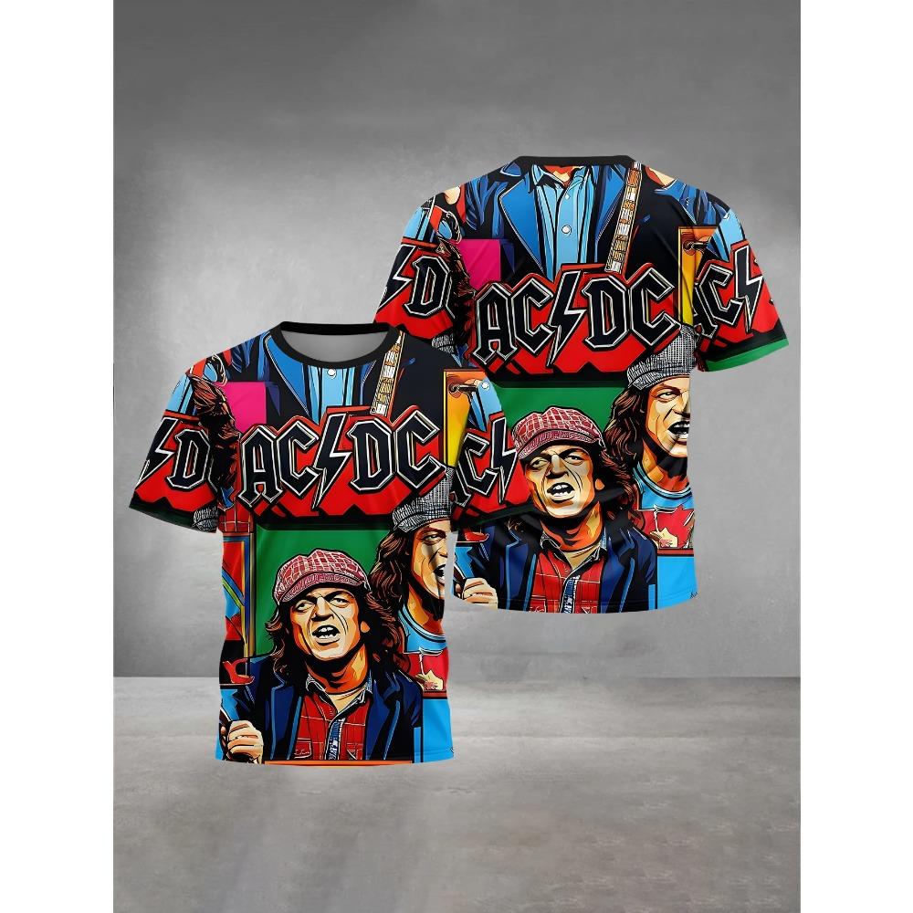 3D Tisk Oblečení Pánské Outdoorové Oblečení pro Rockovou Kapelu A-ACDC