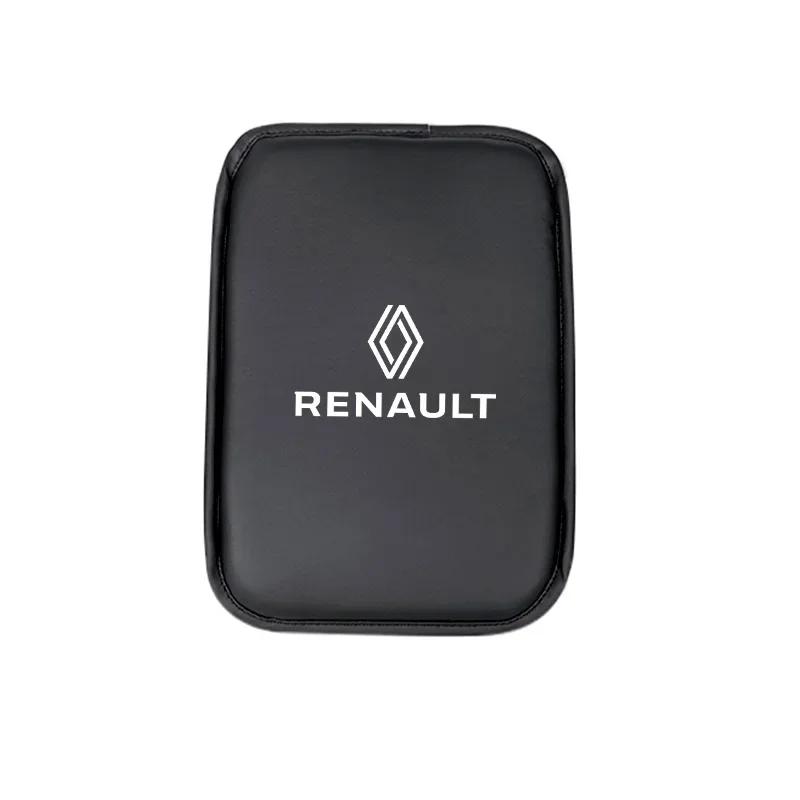 Radkappen für Renault Fluence Latitude Laguna Clio Koleos Megane Espace PU-Leder Auto Armlehnenbox Matte Armlehnenkissen Zubehör