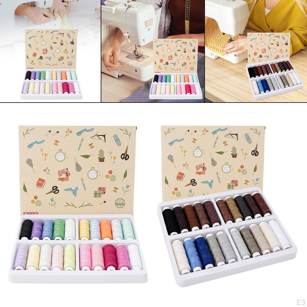 20 barev šicí nitě ruční šití nitě DIY řemesla assorted příze role pro