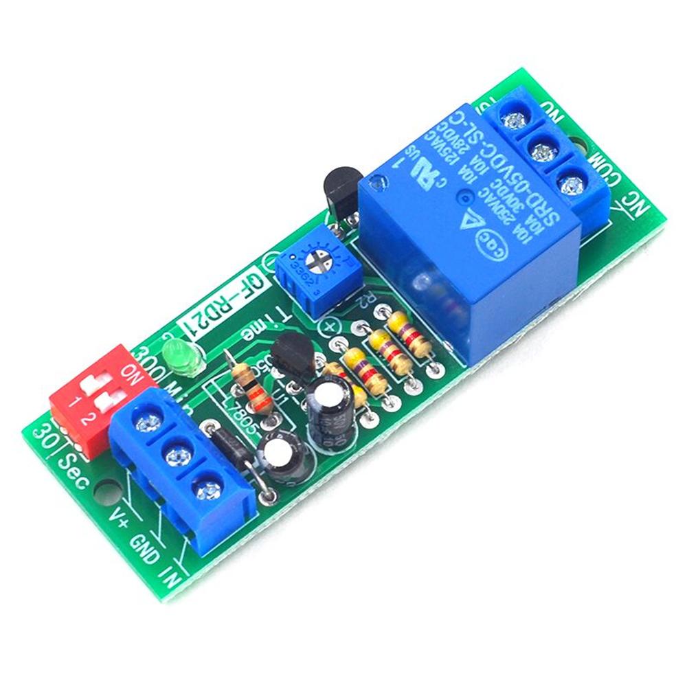 5V 12V 24V Power-Off Delay Disconnect Relay Module Power-Off Delay Module Delay Circuit Anti-Restart for Auto Close When Timeout Relays 5