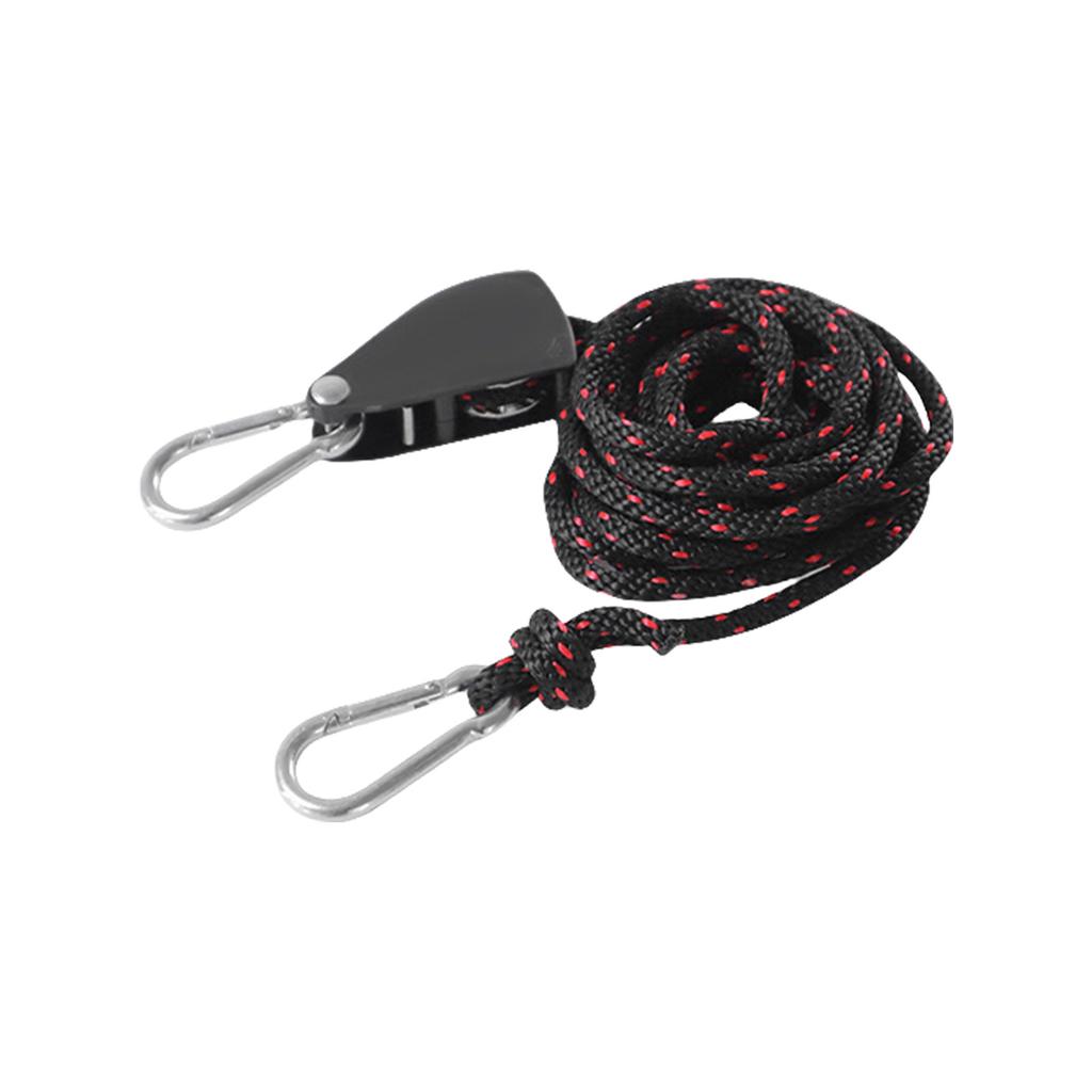 Tent Guy Rope with Pulley Quick Setup Outdoor Guy Lines Reflective Camping Rope with Adjuster for Camping Hiking