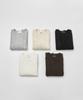 MONGDOL [From Italy] Cable Round Neck Short Sleeve Knit Top Mdkt100_5 Colors