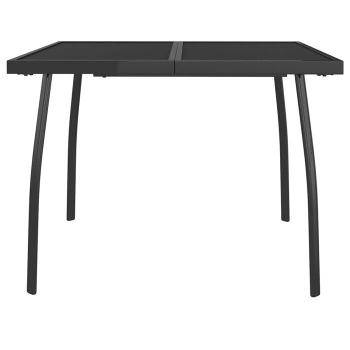VidaXL Table de jardin anthracite 100x100x72 cm Treillis d'acier 362732