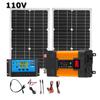 6000W Solar System Complete Kit 12V To 110V/220V 100A Controller 2*300W Panel Off-Grid Inverter System for Home/Camping Backup