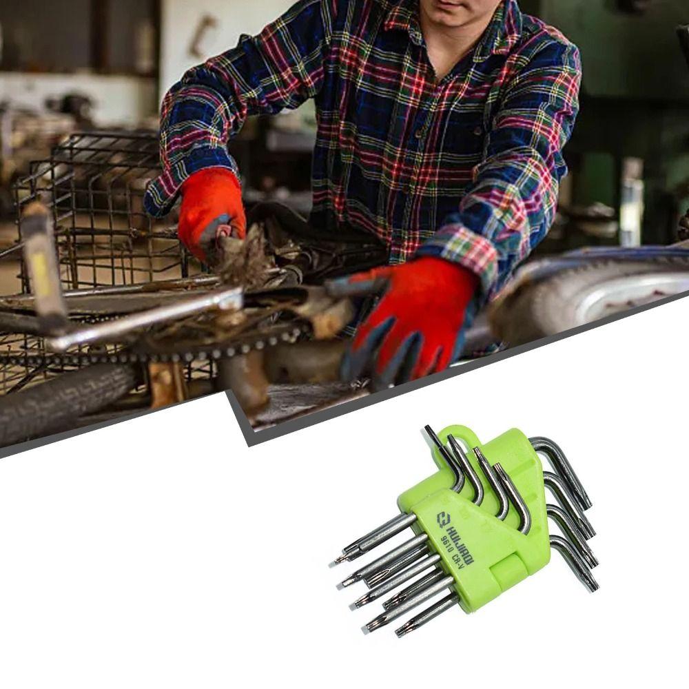 

Portable Hex Torx Wrench Set Easy to Carry Hex Key Durable Mini Torx Screwdriver Hand Tools 8 pcs