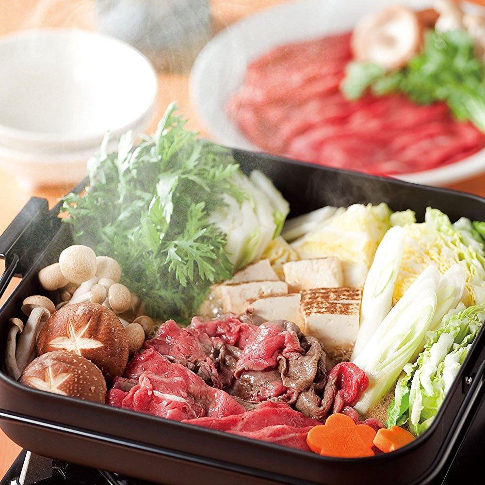 Wahei freiz Iron Grilling and Sukiyaki Pot, 26 X 26 Cm, Square, Gas Stove Only, Saishokuan SM-8557