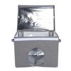 Pet Cooling House Foldable Portable Long Lasting Cat Dog Cooling Ice House for Home Outdoor Travel Gray