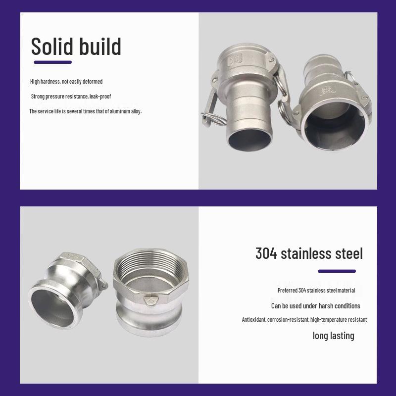 Stainless Steel Quick Snap Connector Type A/C, 304/201