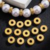 20pcs Stainless Steel Spacer Beads 2mm Hole Loose Beads Charm for Jewelry Making DIY Bracelet Necklace Supplies Finding No Fade