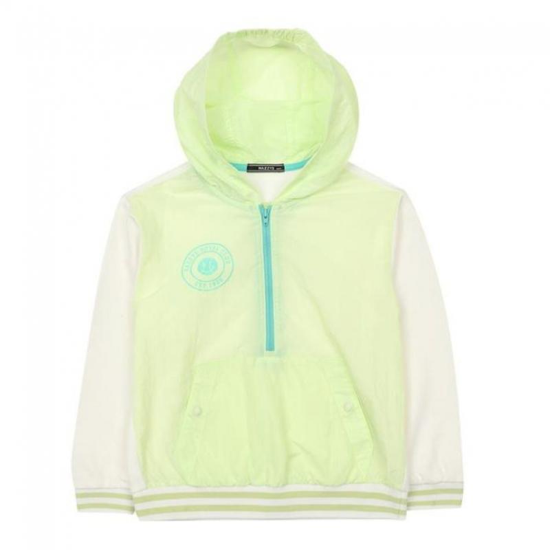 [Hedges Kids] Pantaloni Hedges Skies Hybrid Anorak, model de sus și de jos, lime 