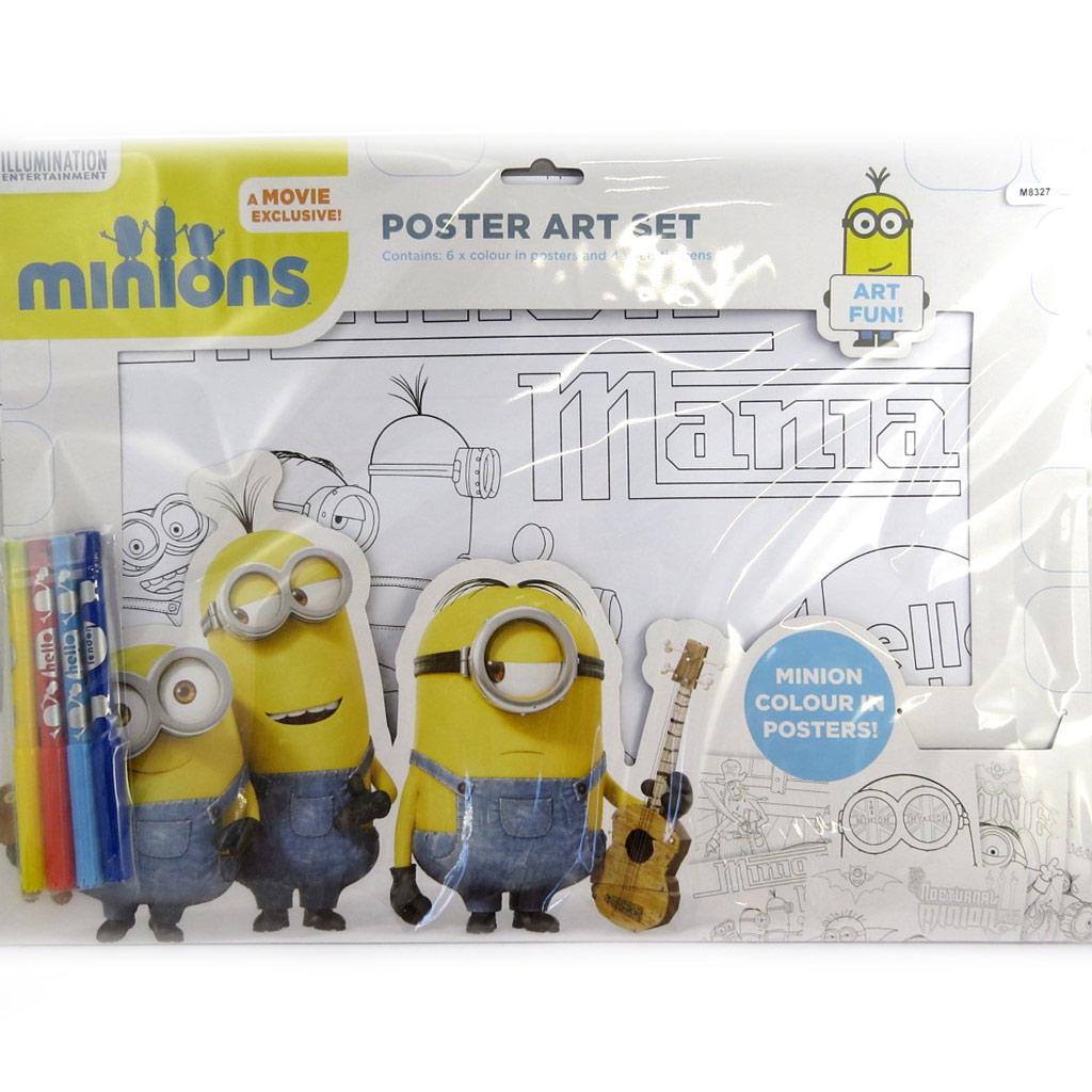MINIONS [M8327] - Poster Coloring Set 'Minions' (42x31)