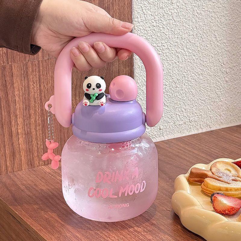 

Новая Модная Большая Кружка для Живота Пластиковая Бутылка для Воды Детская Большая Вместимость Чайник-Заварник с Ручкой