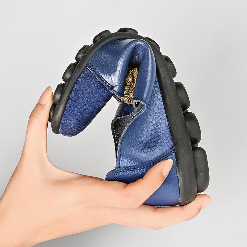 Kvinner mokkasiner Skinnsko Kjørekomfort Flats Uformelle sykepleier Loafers Gå Minimalistiske Sommer Mammasko for Jente