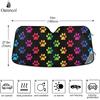 Colorful Paw Car Windshield Sun Shade Fun Animals Cat Dog Gradient Rainbow Footprint Foldable UV Ray Sun Visor Protector Sunshade To Keep Your