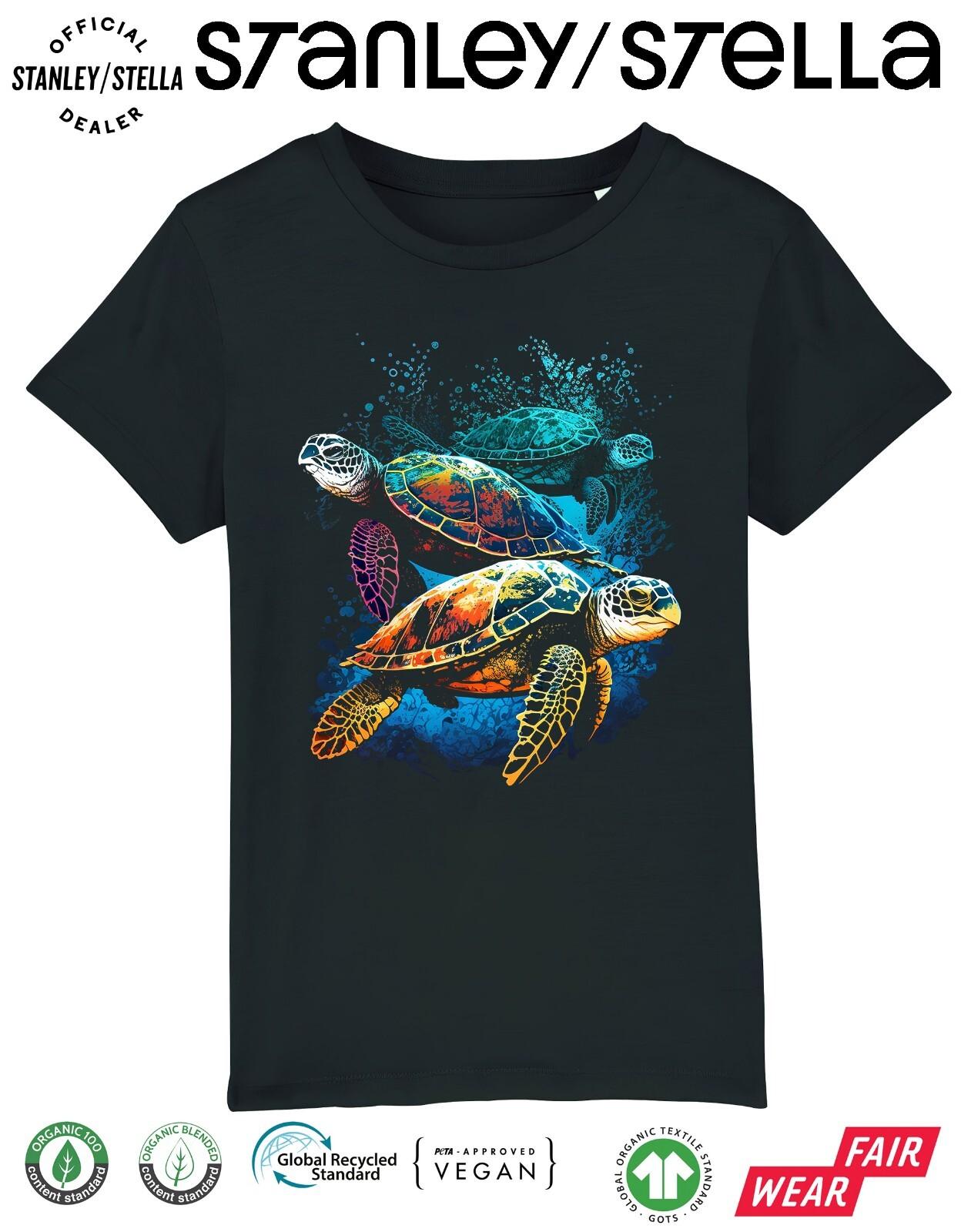 Scuba Diving T-Shirt Mens Womens Tees Top Ocean Turtles Art Sea / Cotton 3XL