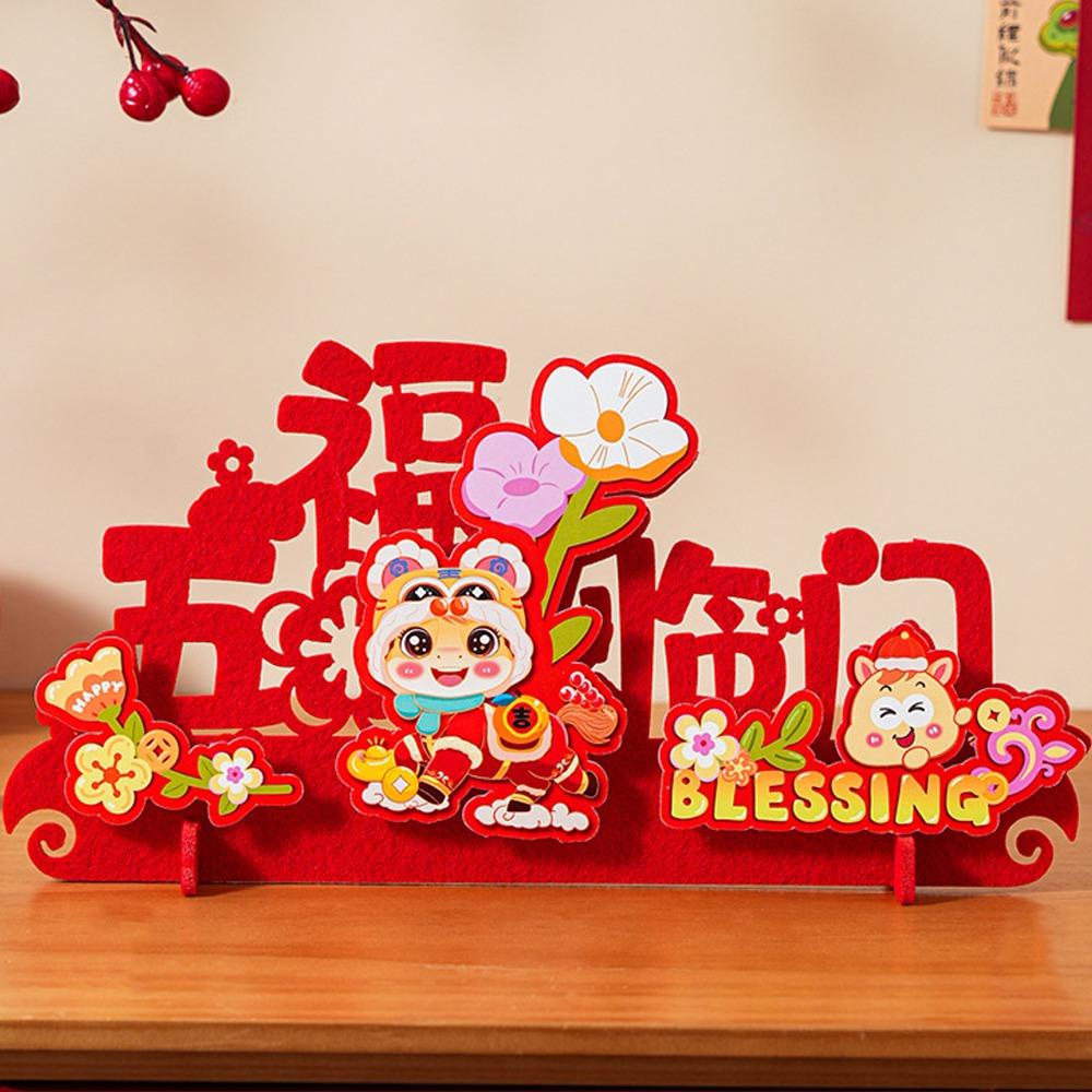 Flocking New Year Hanging Ornaments Cartoon Spring Festival Decoration  Spring Festival