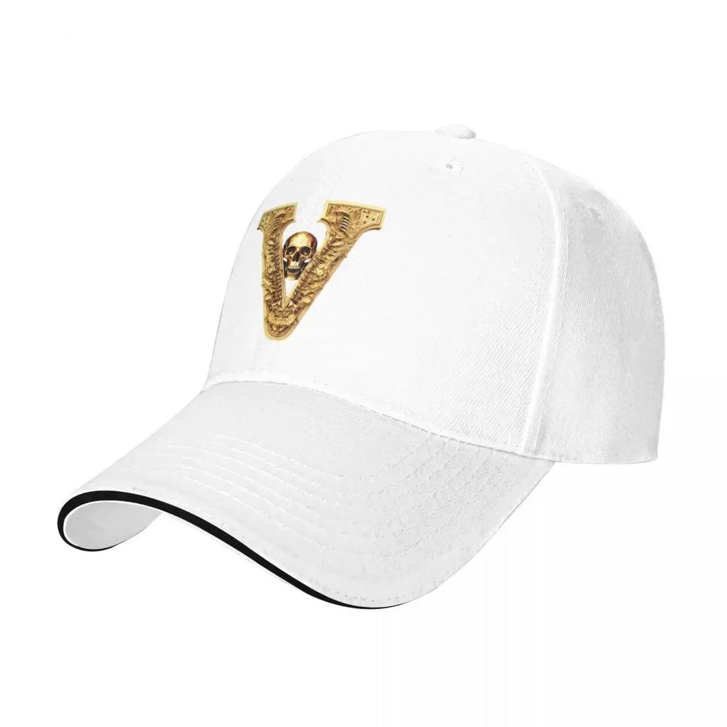 Skelett Initialbuchstabe V Wander Baseballkappen für Herren Hochwertige Männliche Strand Papa Hüte Trucker Cap