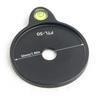 Aluminum Tripod Mount Adapter with 50mm Inner Diameter Tripod Bubble Leveling Attachment Plate for Camera Stability