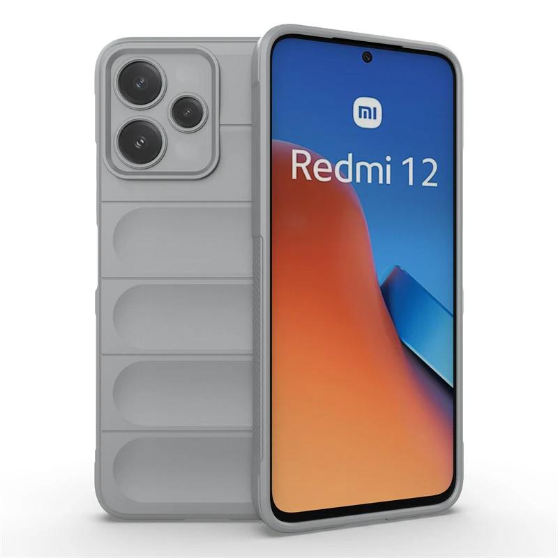 For Xiaomi Redmi Note 12R 5G Note12r5g Back Cover Phone Case For Soft Liquid Silicone Anti-fall Shockproof Protect Funda Coque