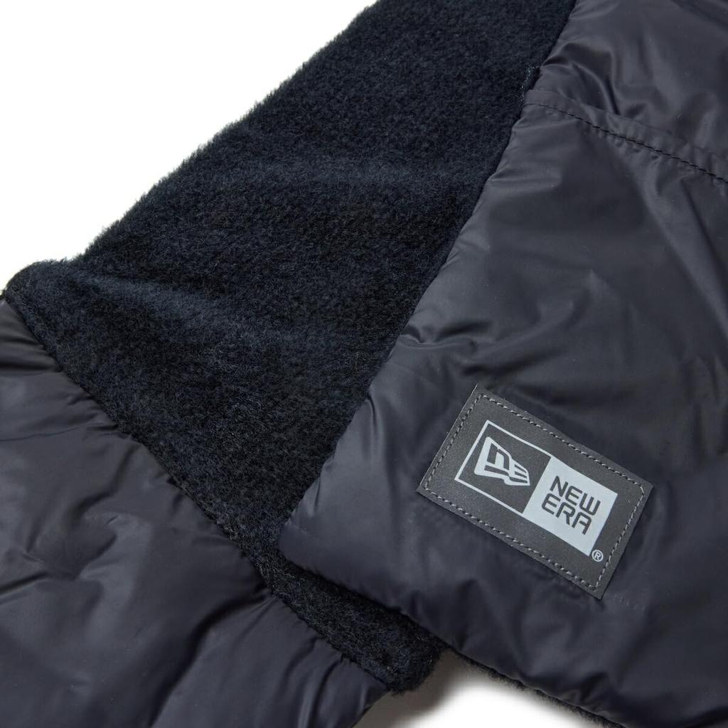 Mini Warm FREE COMPACT MUFFLER OCTA FILL BLK [New Era] Scarf, Scarf, Black,