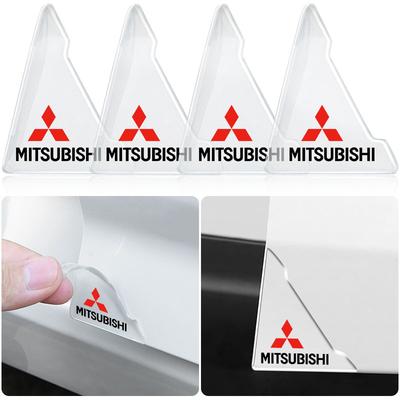Deurhoekbeschermer Anti-Kras Bescherming 3D Logo Sticker Voor Asx Lancer Outlander Pajero Ralliart Accessoires Auto Styling
