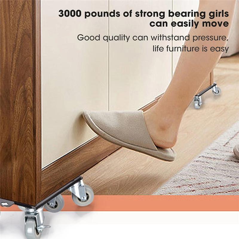 

ABNO-For Large Furniture Handling Furniture Dollys,Roller Handling Tool With 5 Wheels,Carbon Steel Panel Heavy Duty Dollys