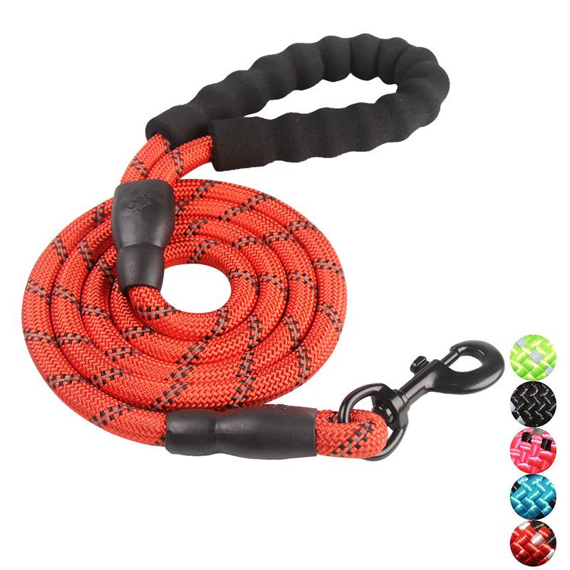 New dog leash pet products leash reflective nylon round rope walking dog rope dog leash dog chain