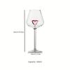 Glasbecher mit Rosa Herz Glasbecher Flügel Weingläser Engelsgläser Hitzebeständig Dessert Eisbecher Cocktailkelch Geschenk