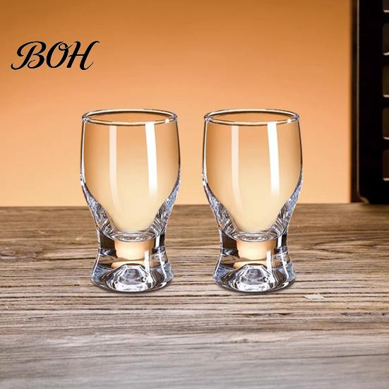 Verres à boire classiques incurvés Mini verre snifter avec base lestée ergonomique, Verres de dégustation transparents, Verres élégants pour fête, Confortable