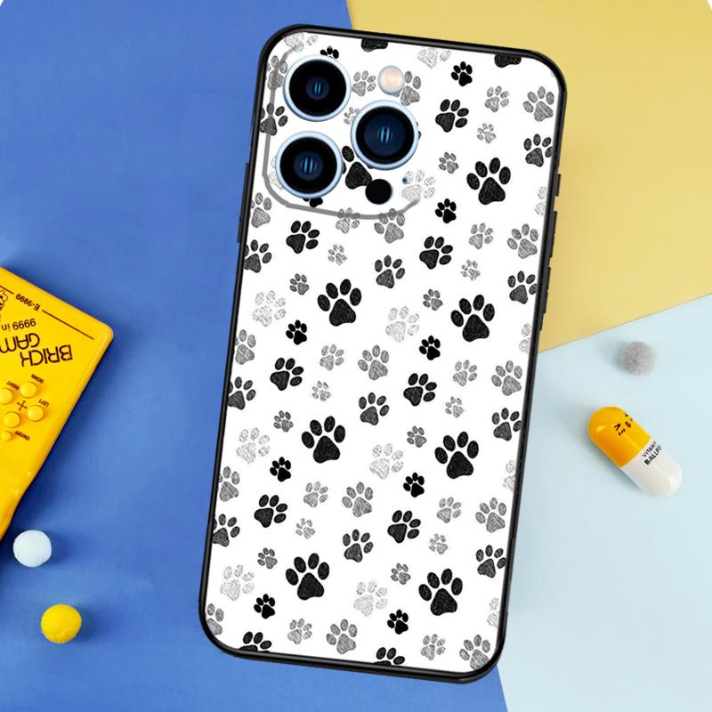 Cat Dog Paws Phone Case For iPhone 17 16 15 14 13 11 12 Pro Max mini 15 16 Plus 16e 17 Air Bumper Cover