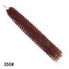 Estensioni per Capelli Crochet Passion Twist Sintetiche Spring Twist Treccia Capelli Stile Afro Riccio Nero Boemo per Donne