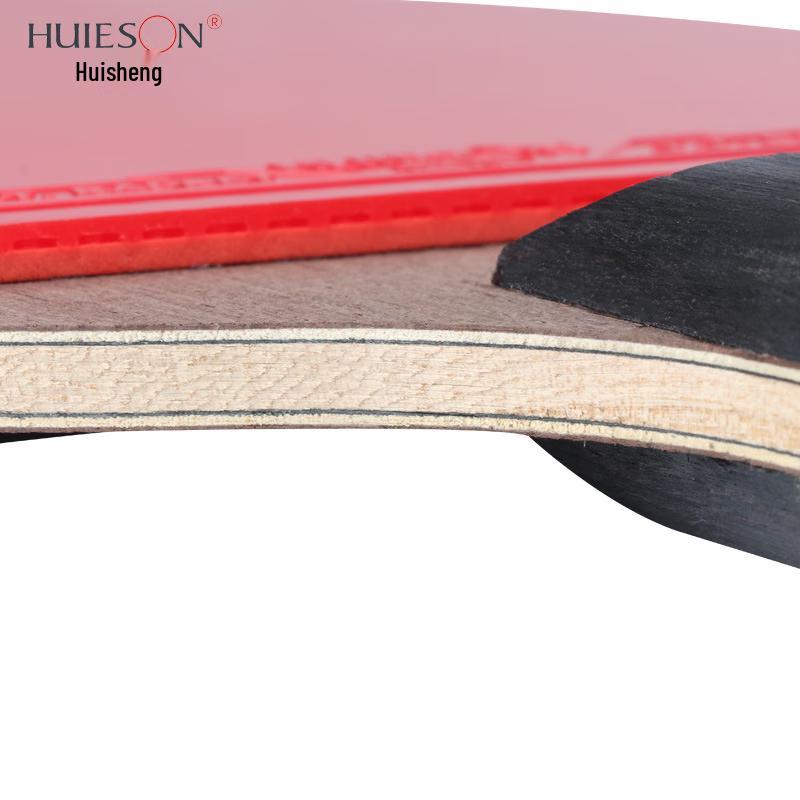 Professional Table Tennis Racket Set - Wood & Carbon Blade