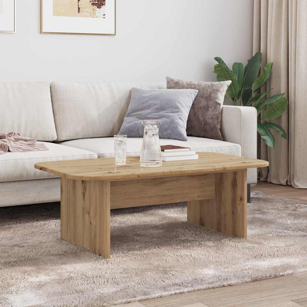 Artisan Oak Coffee Table 93 x 53 x 33 cm Engineered Wood