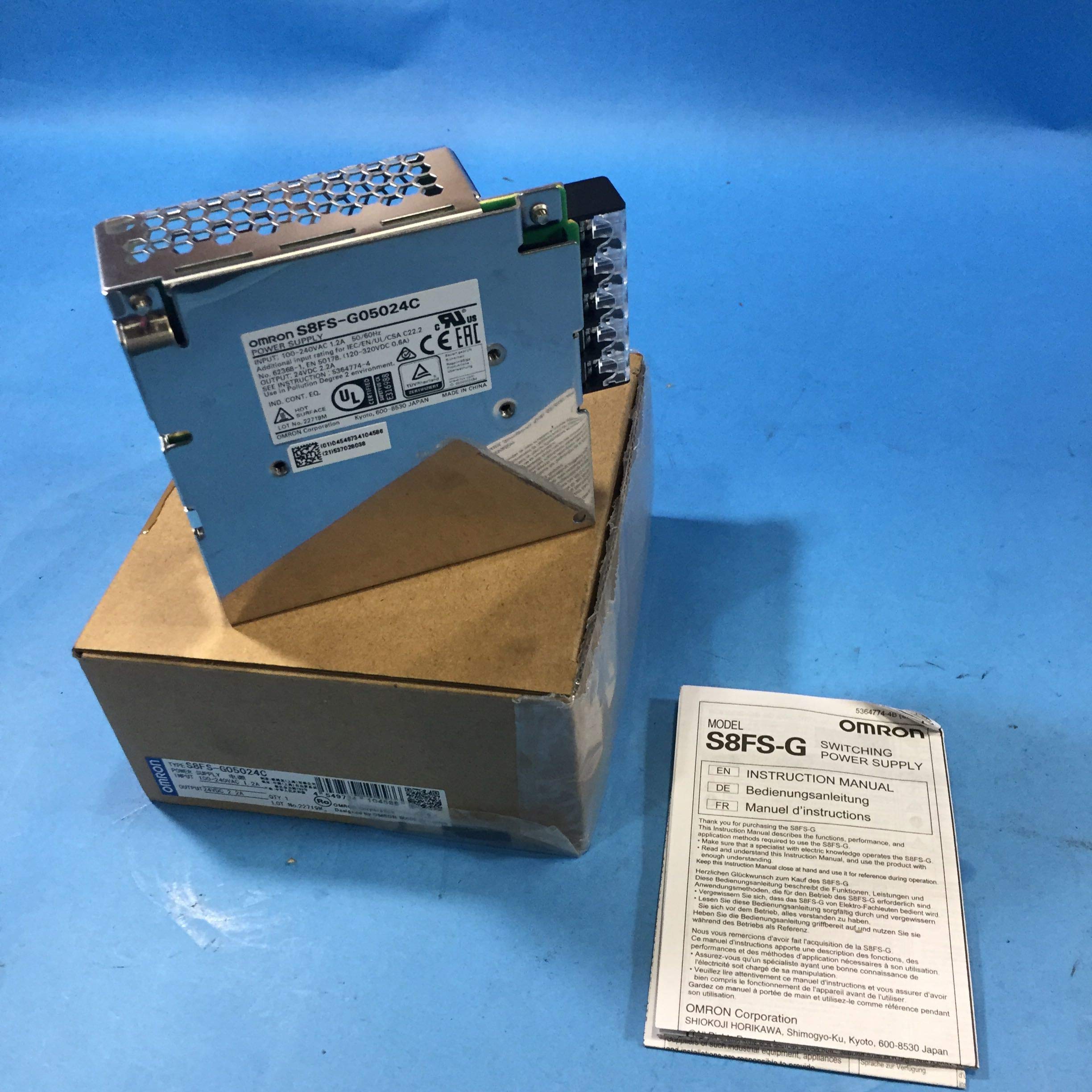 

OMRON Switching Power Supply, Covered Type, 50W Capacity, 24V DC Output (Official Product Number: S8FS-G05024C)