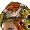 KINOKINO African African African Circular 6 Fabric, Print, Fabric, Circle, Round, (Orange, Yellow, Yards)