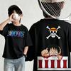 Summer New Arrival One Piece Pattern Tshirt unisex anime print casual shortsleeved fashionable streetwear top Y2K style