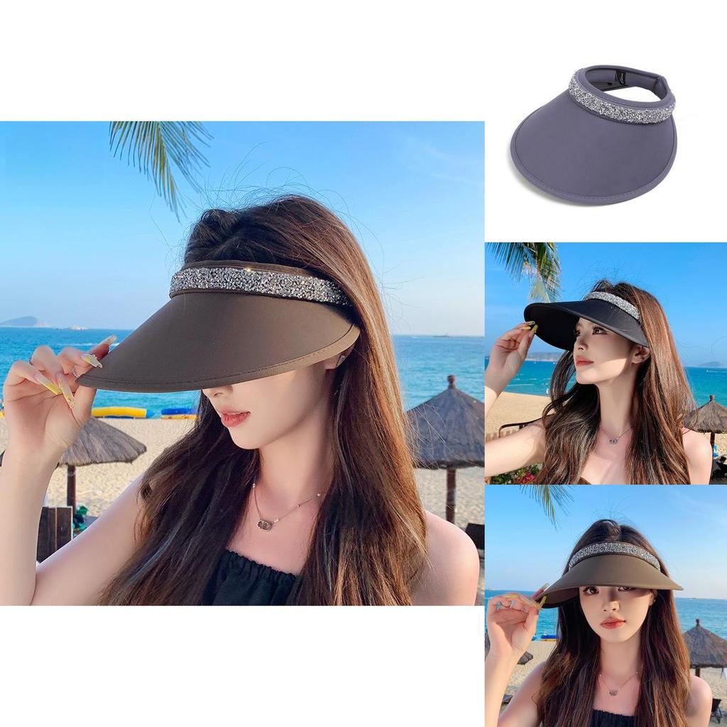 Sparkling Open Top Sun Hat For Beach And Outdoor Activities