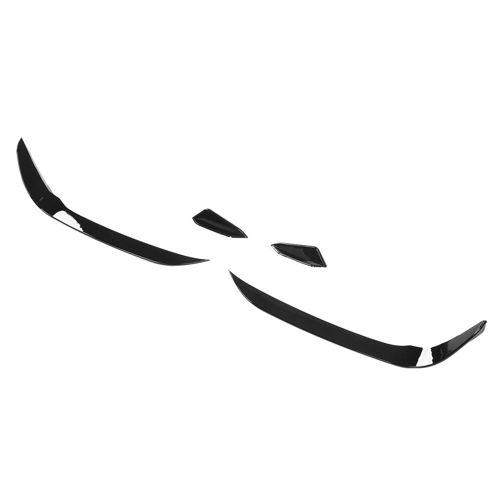 4 STÜCKE Frontstoßstange Aero Kits Canards Flügel UV-beständig Ersatz für MK7.5 GTD 2017‑2020 Glänzend Schwarz