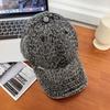 Cappellini da Baseball Leopardati Donna Lavati Vintage Street Primavera Autunno Snapback Cappelli Per Donne Uomini Cappello da Papà Parasole Visiera Cappellino
