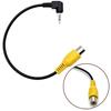 2.5MM Jack Stereo Male Plug To RCA Female Adapter Cable For GPS AV-In Converter Video Black Cable Newest