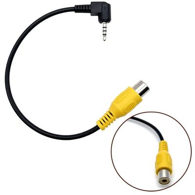 2.5MM Jack Stereo Male Plug To RCA Female Adapter Cable For GPS AV-In Converter Video Black Cable Newest