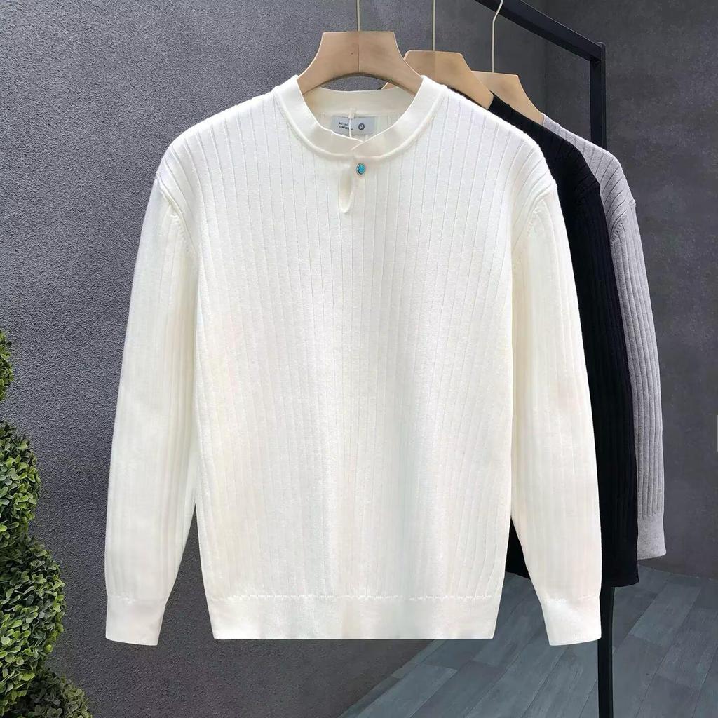 2025 Trendy Autumn/Winter Knitwear: Solid Color, Versatile Mature Style, Thin & Casual Loose Sweater