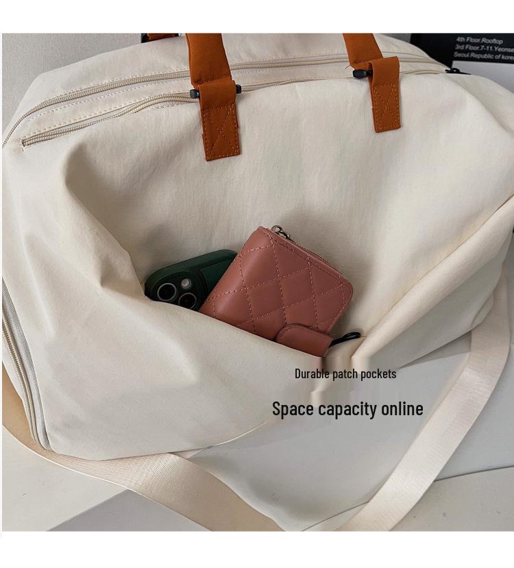 Cross-border Large Capacity Travel Bag with Shoe Compartment and Dry-Wet Separation for Yoga and Sports