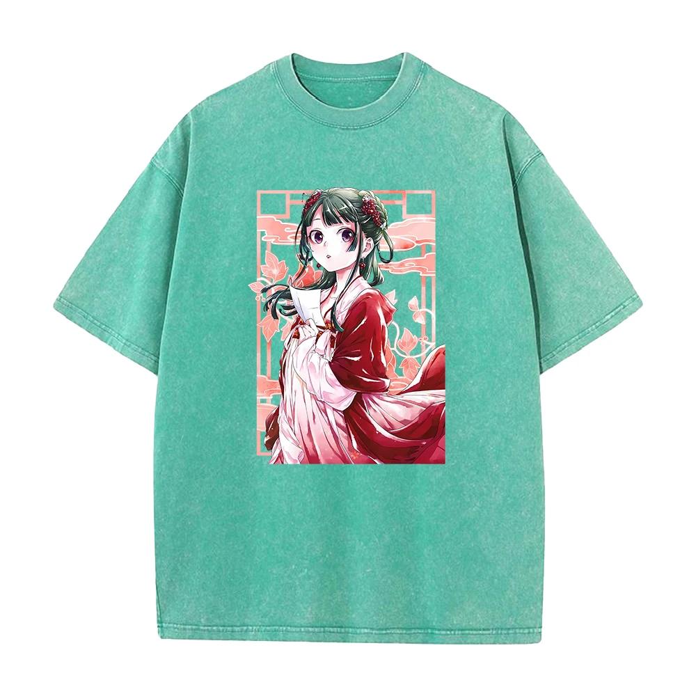 Maglietta Anime The Apothecary Diaries Stampa Maomao T-Shirt Donna Uomo Abbigliamento Harajuku Estiva Manica Corta Top in Cotone