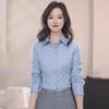 Shopping Mall Women's Clothing 1116 Spring and Summer Temperament Commuting Waist and Thin Versatile Lapel Collar Long-sleeved Shirt 111111