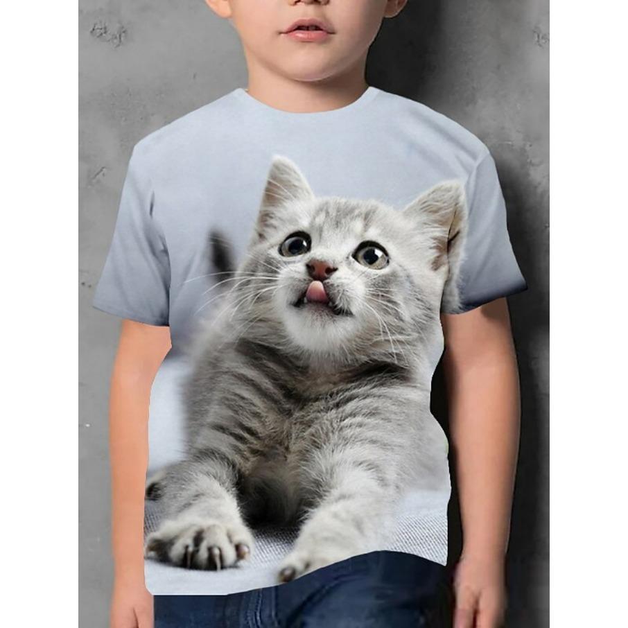 4-15 Years Old T Shirts Comfortable Polyester Boys Girls Children Long Sleeve T-Shirt Cartoon 3D Printed T Shirt Kids Clothing