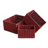 Rectangular Cosmetics Storage Box Handmade Snack Storage Box Coffee Table Storage Basket  for Home
